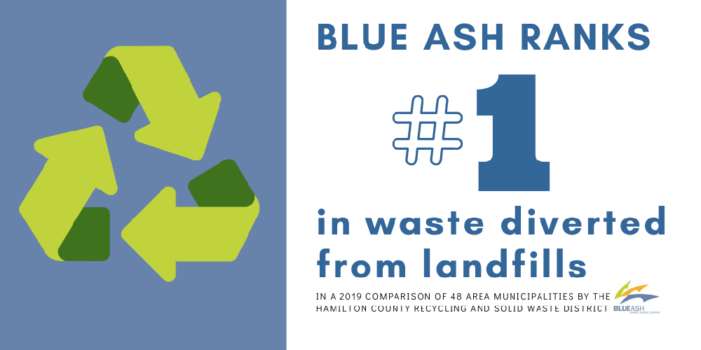 blue ash ranks first in waste diverted from landfills